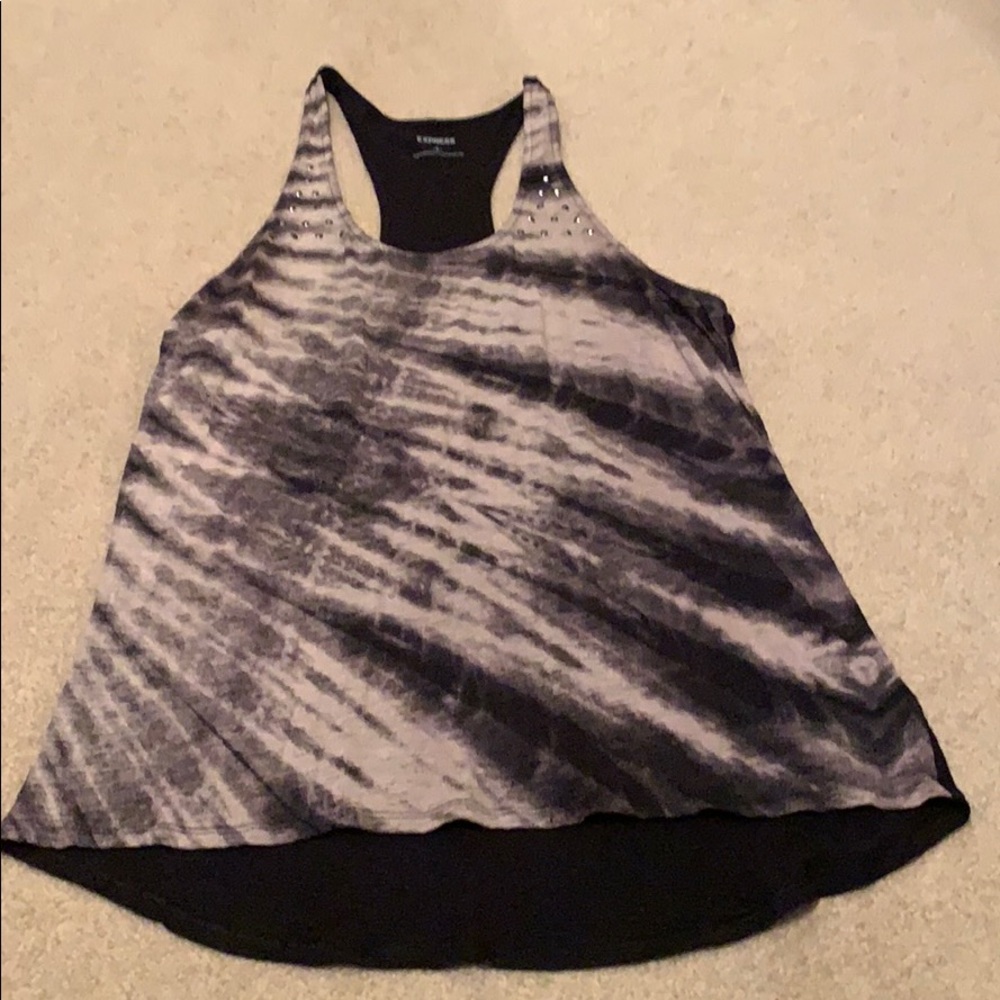 Express Black Stripe Tank-Large